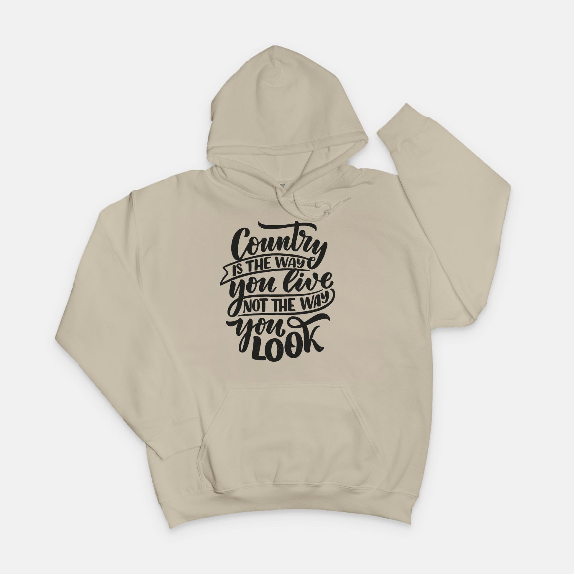 red-rock-chaos-country-is-the-way-you-live-sweatshirt-black-text-gildan-crewneck-sand