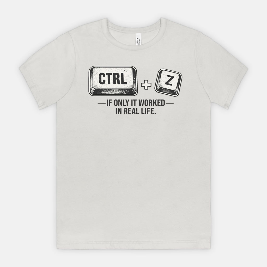 red-rock-chaos-ctrl-z-if-only-it-worked-in-real-life-tee-Silver