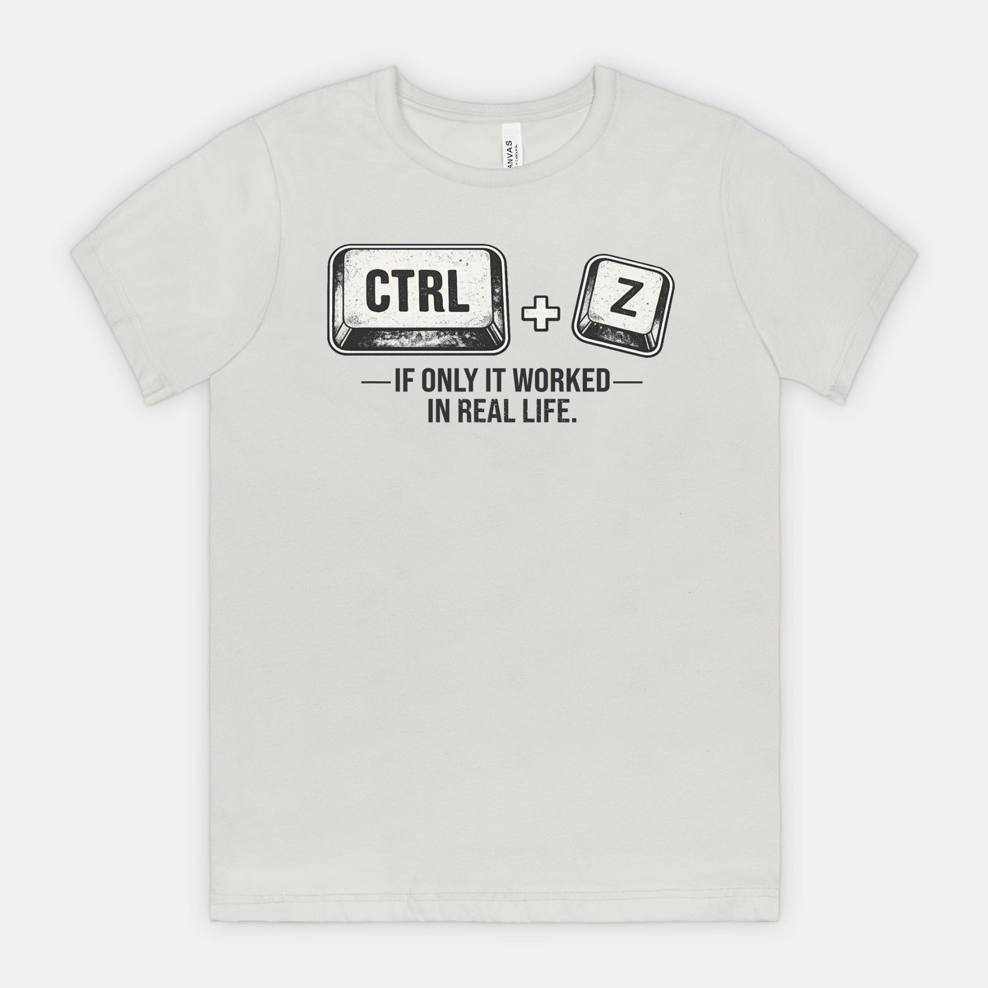 red-rock-chaos-ctrl-z-if-only-it-worked-in-real-life-tee-Silver