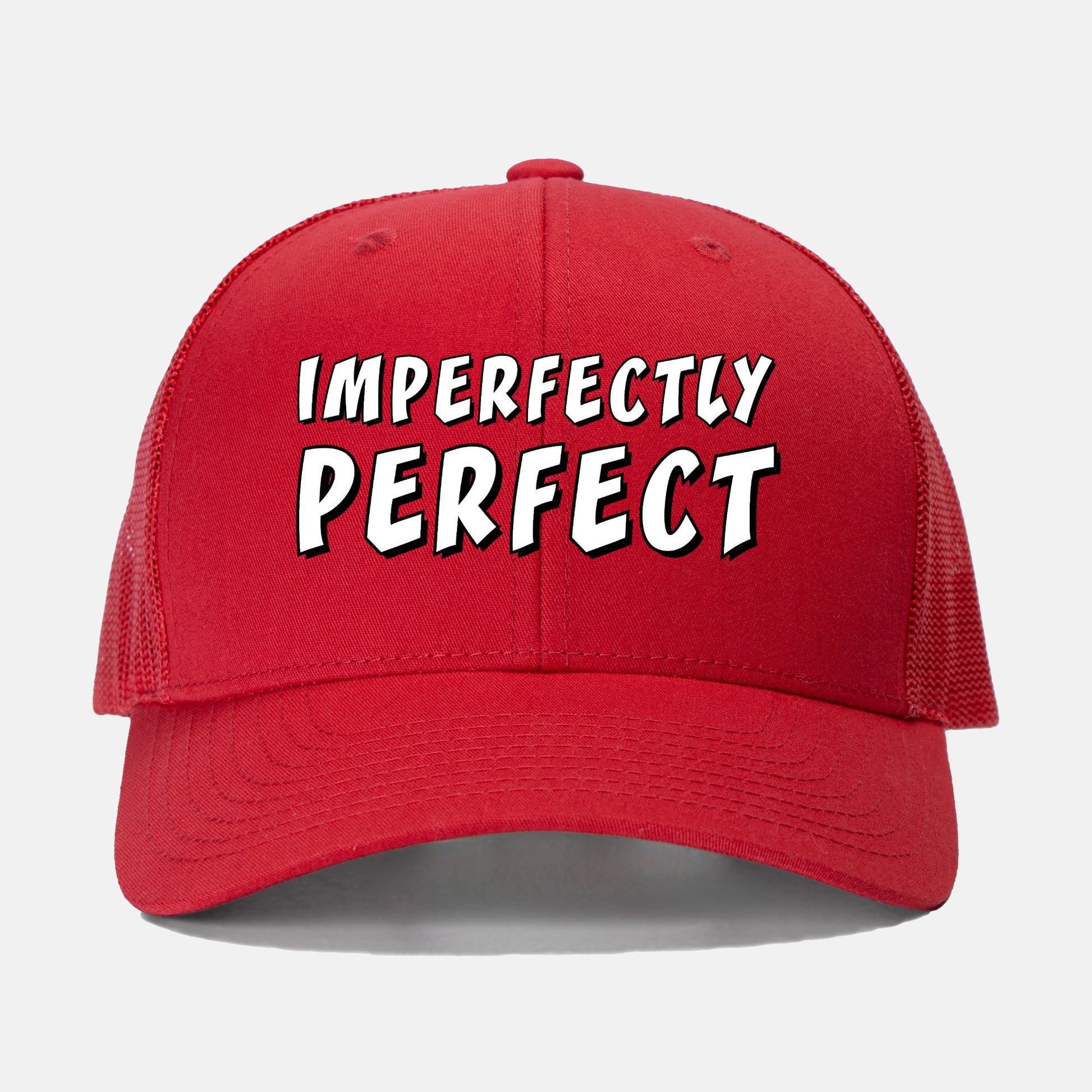 red-rock-chaos-imperfectly-perfect-trucker-hat-foam-trucker-hat-Red