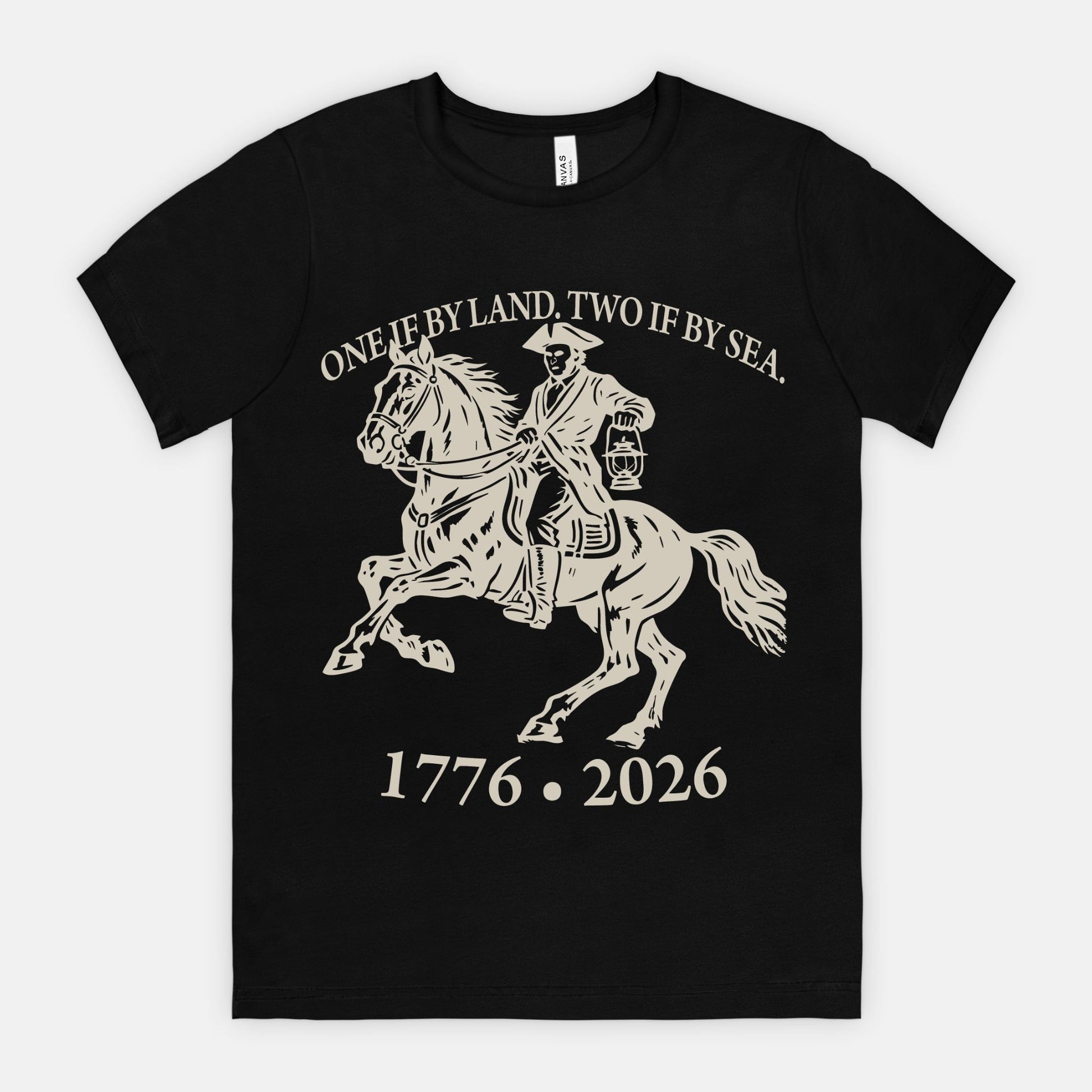 red-rock-chaos-paul-revere-shirt-tee-bella-canvas-3001-Black
