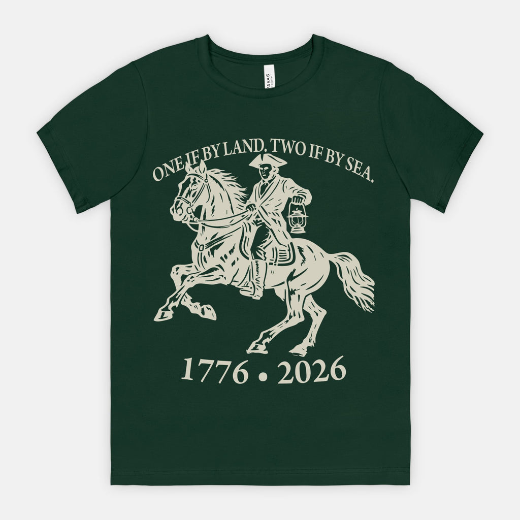 red-rock-chaos-paul-revere-shirt-tee-bella-canvas-3001-Forrest-Green