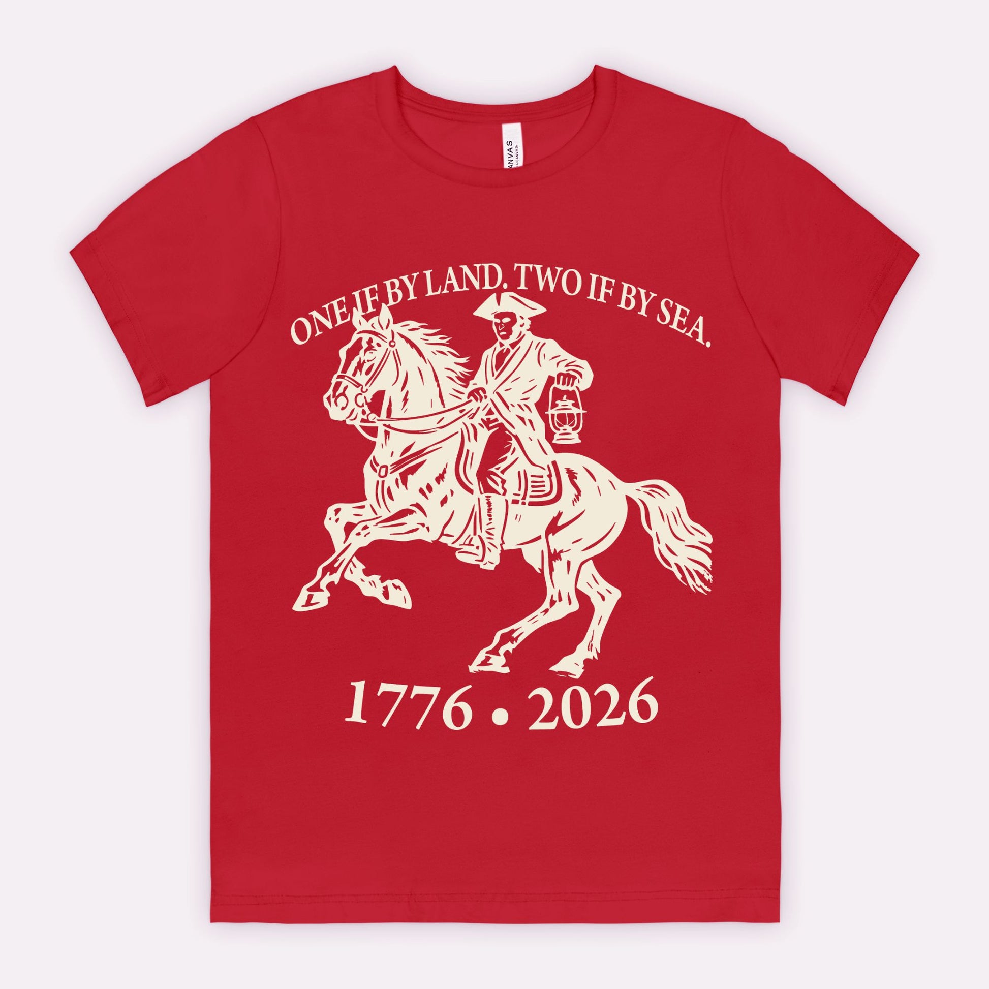 red-rock-chaos-paul-revere-shirt-tee-bella-canvas-3001-Red