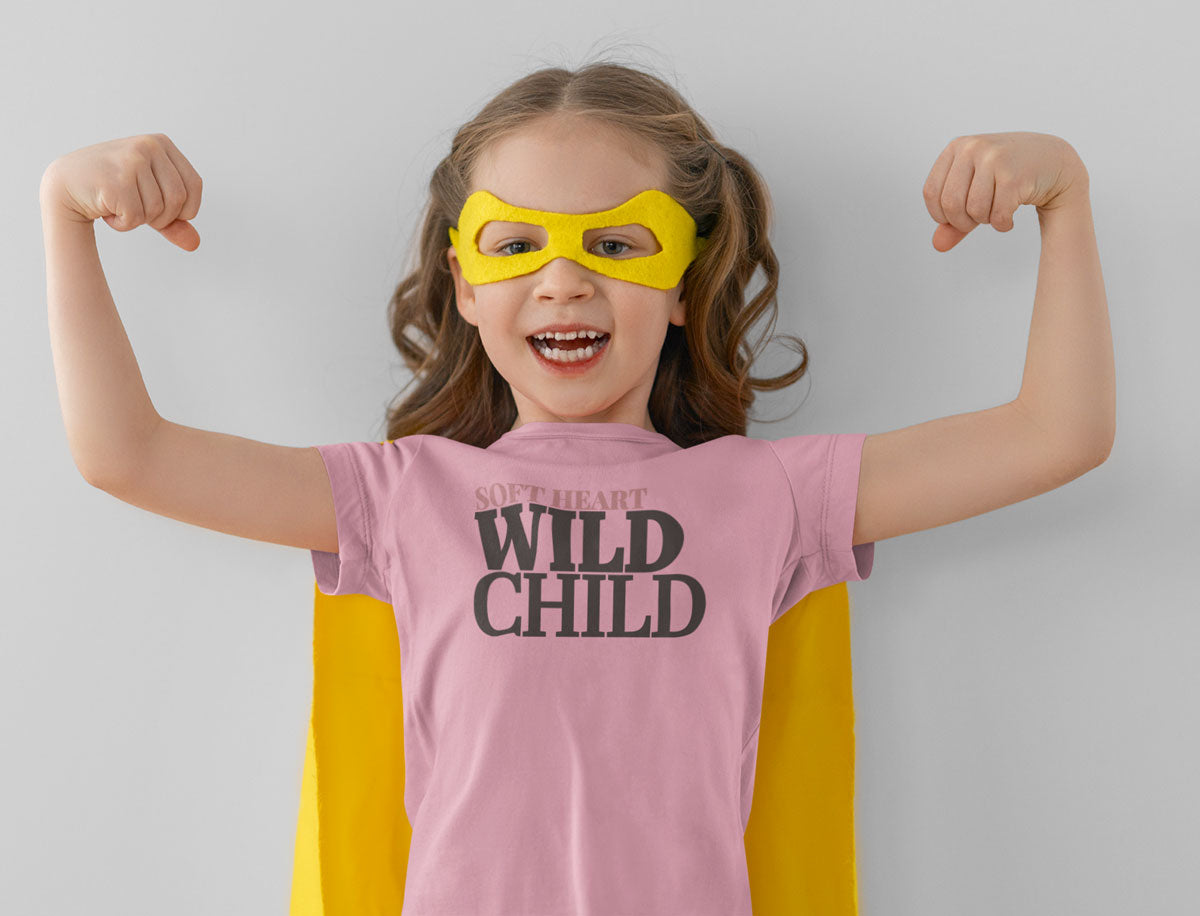 red-rock-chaos-soft-heart-wild-child-Model-kids-tee-pink