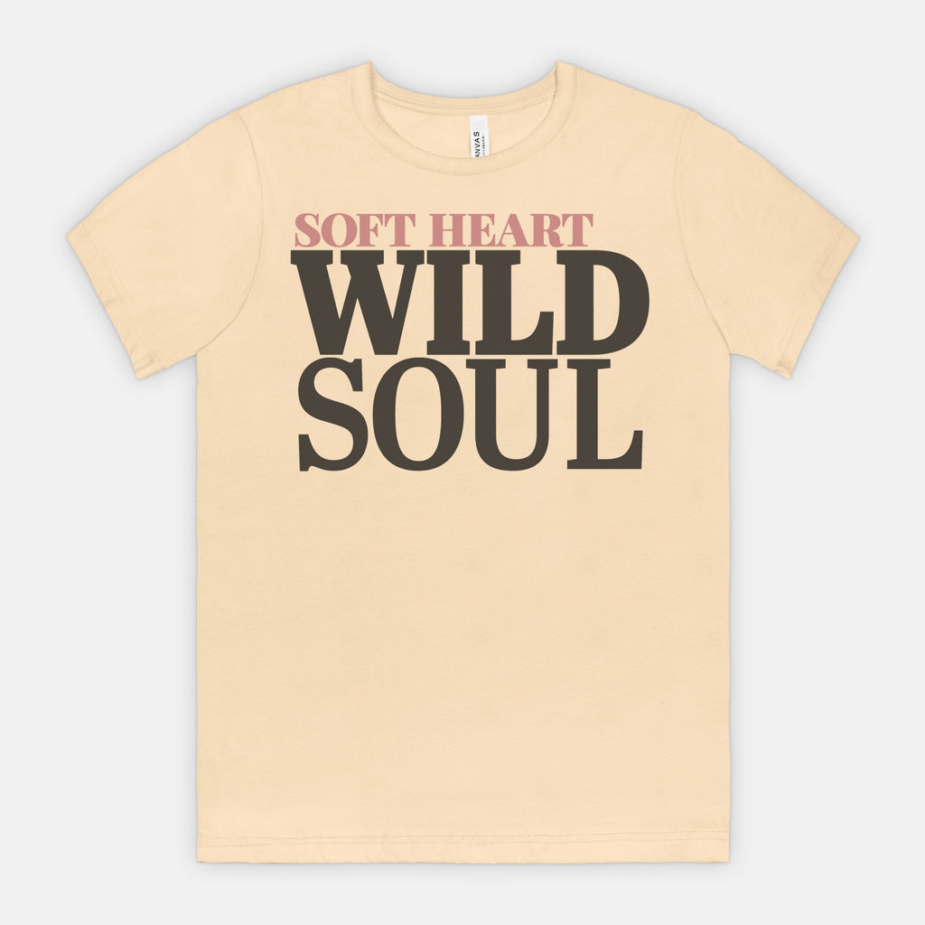 red-rock-chaos-soft-heart-wild-soul-shirt-tee-Soft Cream