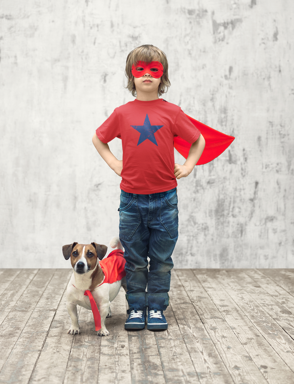 Blue Distressed Star Toddler T-Shirt
