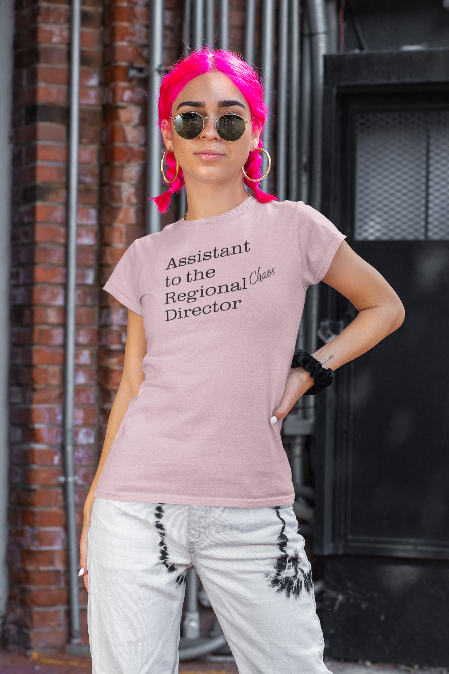 Assistant to the Regional Chaos Director Tee - Black text